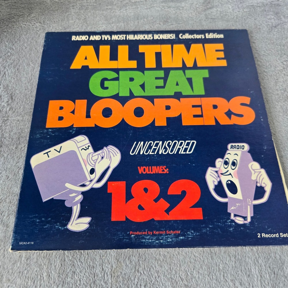 All Time Great Bloopers Volumes 1 & 2 Vinyl Kermit Schafer MCA2-4116 2 LP Set